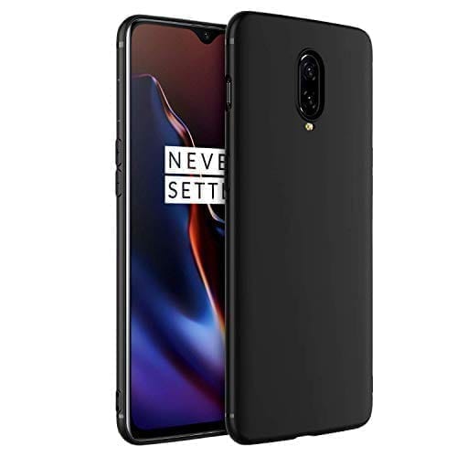 Winble OnePlus 7 Back Cover Case Soft Flexible (Black)