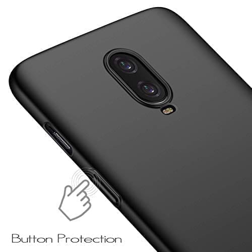 Winble OnePlus 7 Back Cover Case Soft Flexible (Black)