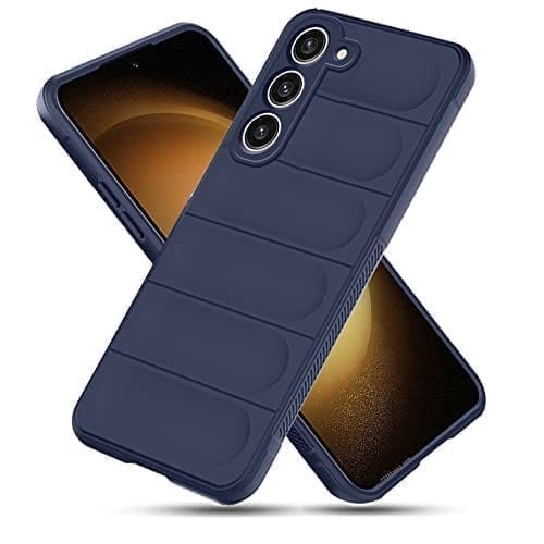 Winble Samsung Galaxy S23 5G Back Cover Case Jacket Liquid Silicone (Sapphire)