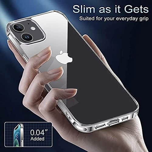 Winble iPhone 12 Mini Back Cover Case Crystal Clear Hard TPU