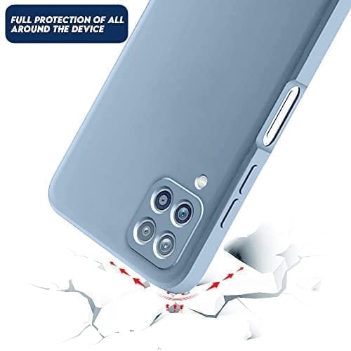 Winble Samsung Galaxy M33 5G Back Cover Case Liquid Silicone (Gray)