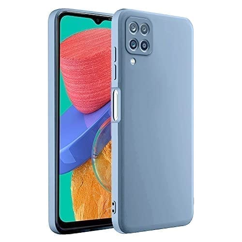 Winble Samsung Galaxy M33 5G Back Cover Case Liquid Silicone (Gray)