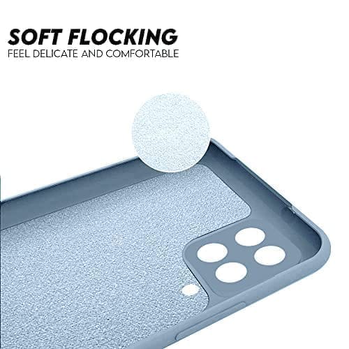 Winble Samsung Galaxy M33 5G Back Cover Case Liquid Silicone (Gray)