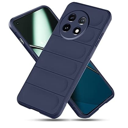 Winble OnePlus 11 5G Back Cover Case Jacket Liquid Silicone (Sapphire)