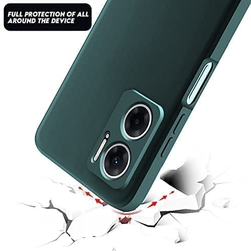 Winble Redmi 11 Prime 5G Back Cover Case Liquid Silicone (Green)