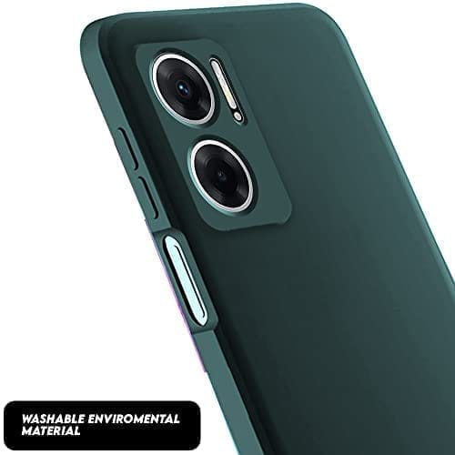Winble Redmi 11 Prime 5G Back Cover Case Liquid Silicone (Green)