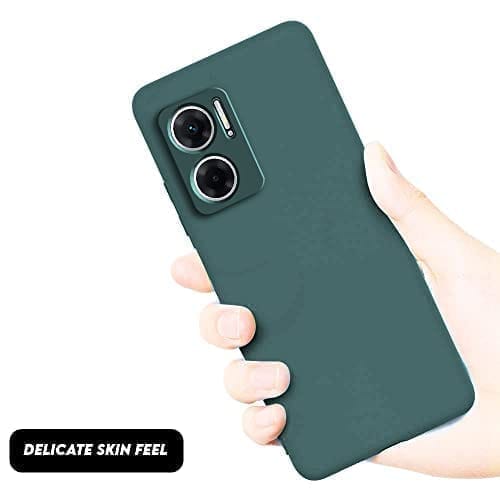 Winble Redmi 11 Prime 5G Back Cover Case Liquid Silicone (Green)