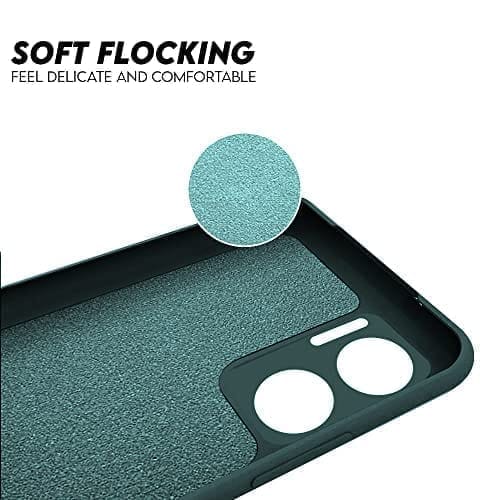 Winble Redmi 11 Prime 5G Back Cover Case Liquid Silicone (Green)