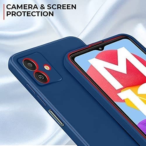 Winble Samsung Galaxy M13 5G Back Cover Case Liquid Silicone (Blue)