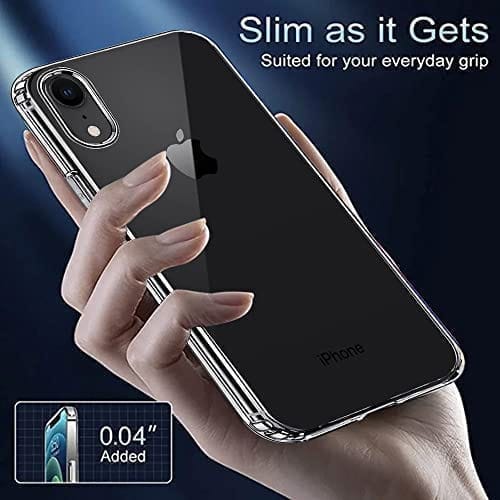 Winble Ultra Hybrid iPhone XR Back Cover Case Crystal Clear Hard TPU