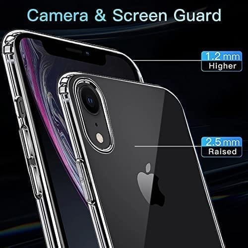 Winble Ultra Hybrid iPhone XR Back Cover Case Crystal Clear Hard TPU
