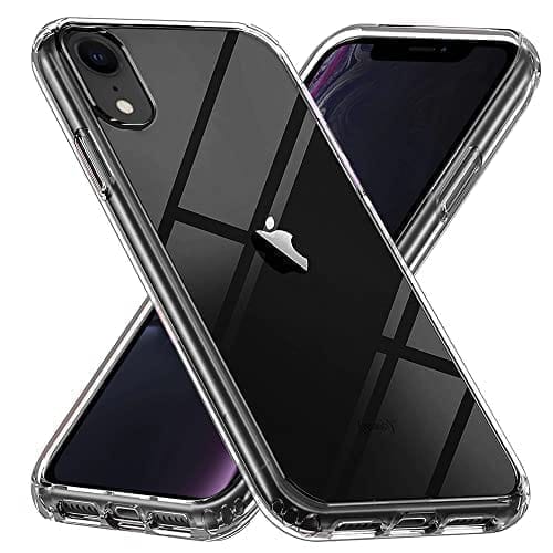 Winble Ultra Hybrid iPhone XR Back Cover Case Crystal Clear Hard TPU