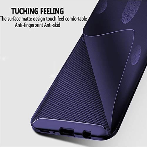 Winble Samsung Galaxy M31 Prime / F41 / M31 Back Cover Case Carbon Fiber (Blue)