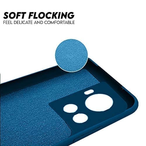 Winble OnePlus 10R Back Cover Case Liquid Silicone (Blue)