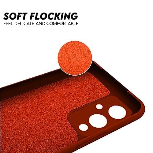 Winble OnePlus 9 Back Cover Case Liquid Silicone ( Red )