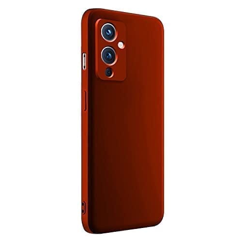 Winble OnePlus 9 Back Cover Case Liquid Silicone ( Red )