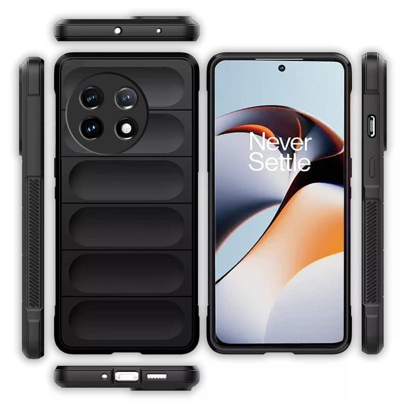 Winble OnePlus 11R 5G Back Cover Case Liquid Silicone (Black)