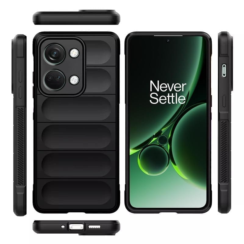 Winble OnePlus Nord 3 5G Back Cover Case Jacket Liquid Silicone (Black)