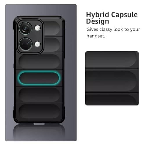 Winble OnePlus Nord 3 5G Back Cover Case Jacket Liquid Silicone (Black)