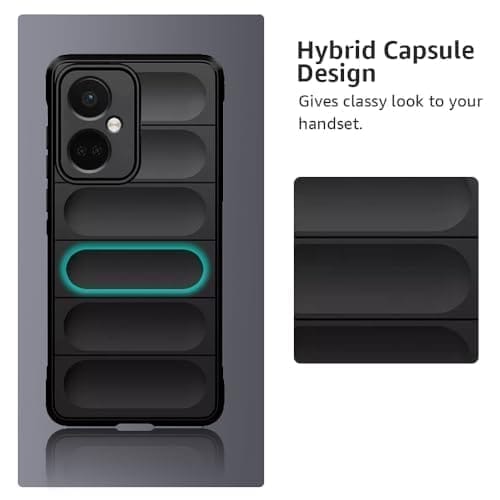 Winble OnePlus Nord CE 3 5G Back Cover Case Jacket Liquid Silicone (Black)