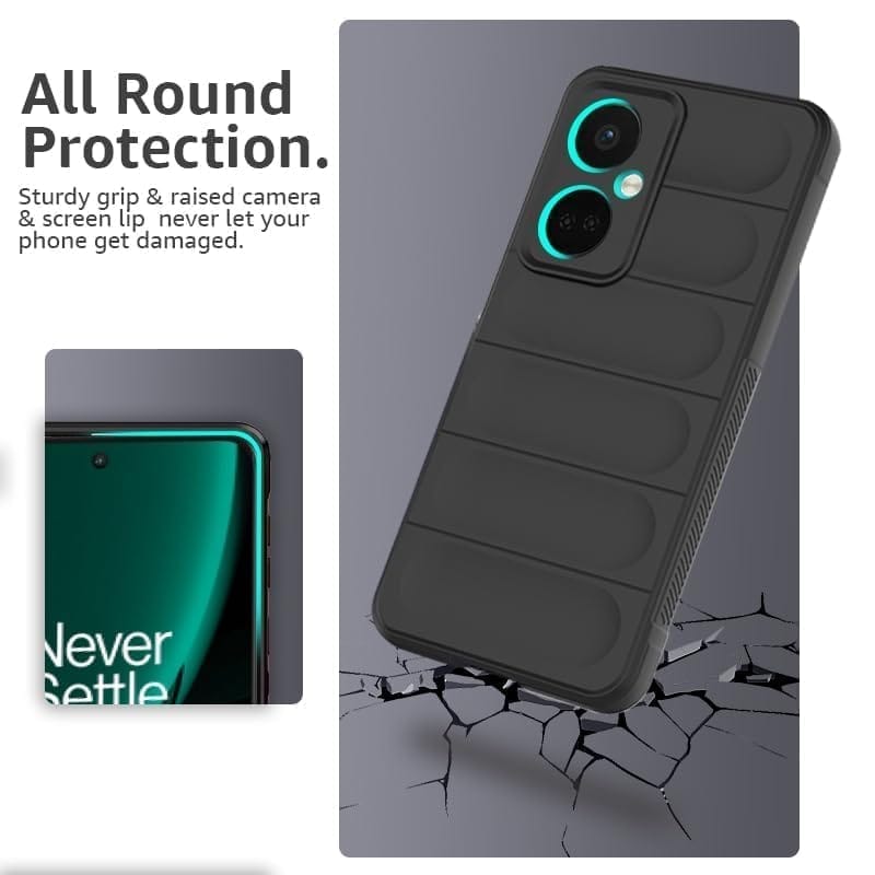 Winble OnePlus Nord CE 3 5G Back Cover Case Jacket Liquid Silicone (Black)