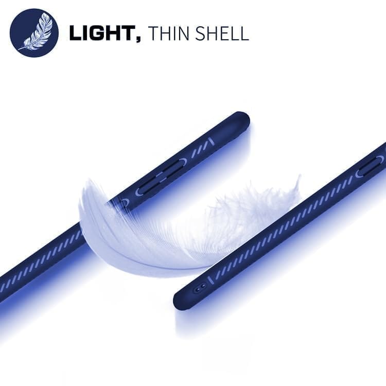 Winble Redmi Note 8 Back Cover Case Line Soft Armor (Blue)