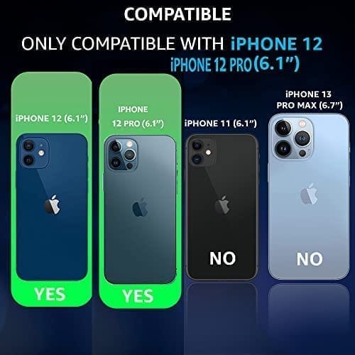 Winble iPhone 12 / iPhone 12 Pro Back Cover Case Crystal Clear Hard TPU