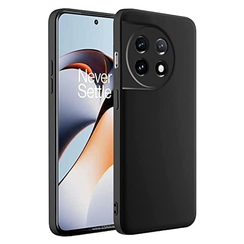 Winble OnePlus 11R 5G Back Cover Case Liquid Silicone (Black)