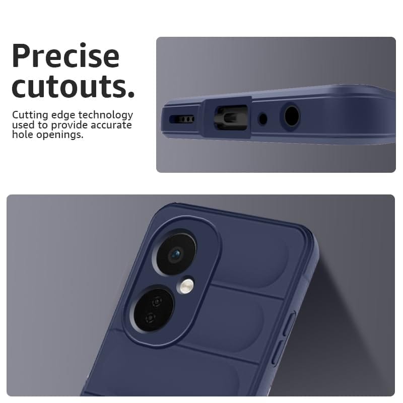 Winble OnePlus Nord CE 3 Lite 5G Back Cover Case Jacket Liquid Silicone (Blue)