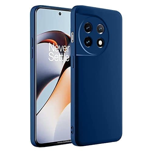 Winble OnePlus 11R 5G Back Cover Case Liquid Silicone (Blue)