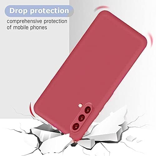 Winble OnePlus Nord CE 5G Back Cover Case Liquid Silicone (Camelia Red)