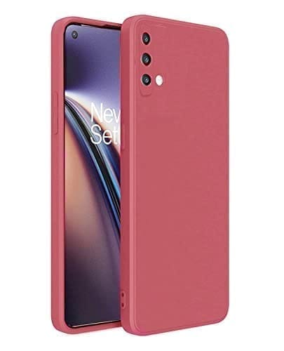 Winble OnePlus Nord CE 5G Back Cover Case Liquid Silicone (Camelia Red)