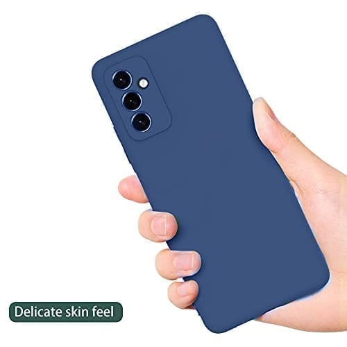 Winble Samsung Galaxy M52 5G Back Cover Case Liquid Silicone (Blue)