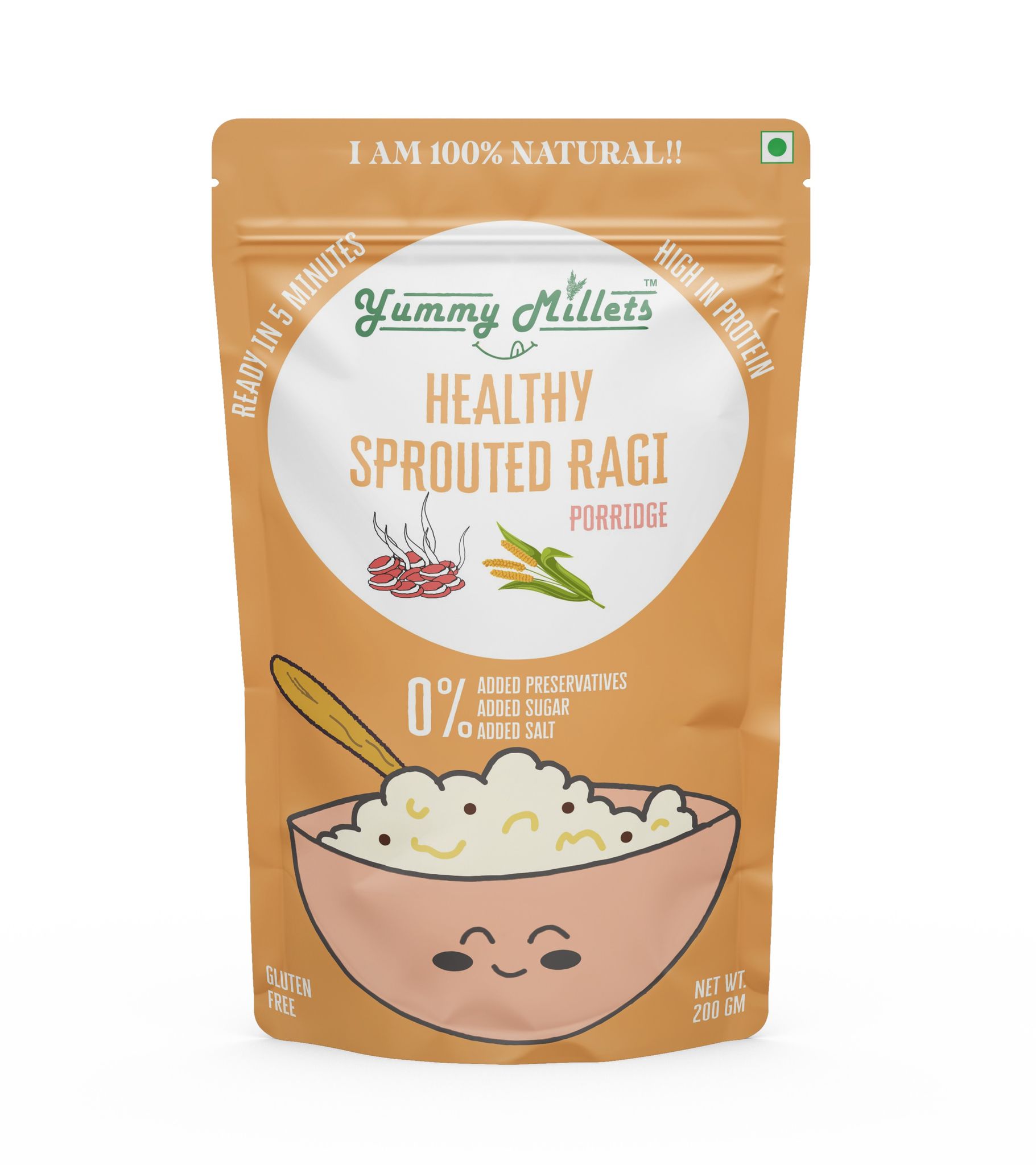 SPROUTED HEALTHY RAGI PORRIDGE