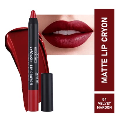 Buy 1 Get 1 Free! Half N Half Crayon Lipstick Velvet Maroon (Matte)