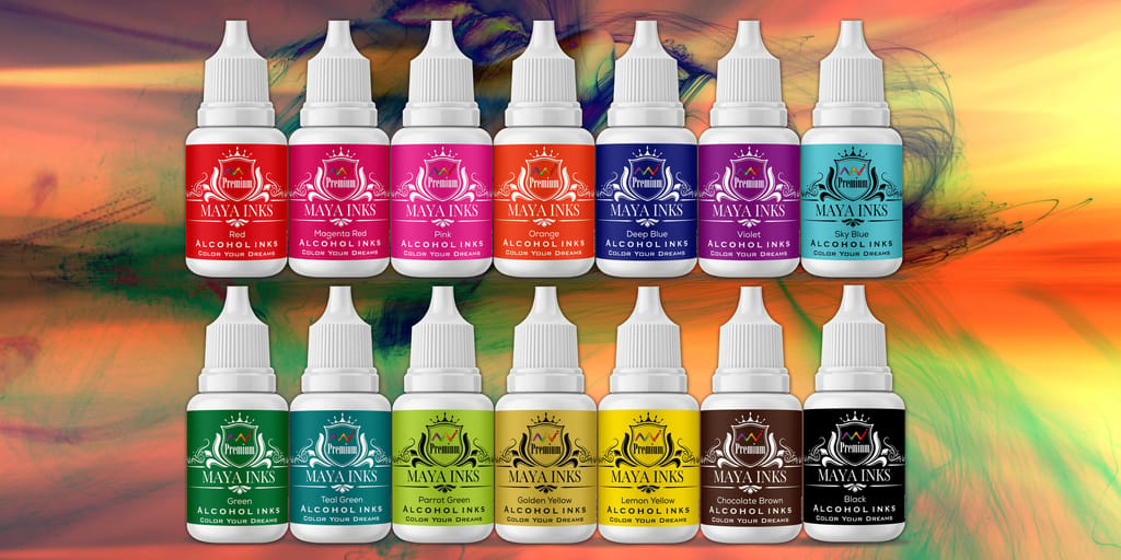Alcohol ink set of 14 ink - Stationery | Buy online on ZillyBuy