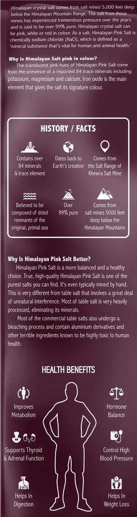 Deccan Organic Himalayan Pink Salt Pouch 1000 gram