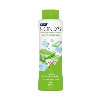 Pond's Aloe Cooling Talc, With 100% Natural Aloe vera extract