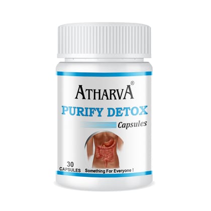 ATHARVA Purify Detox Capsules (Overall detoxification of  the body, Helps eliminate toxins & improve digestive system )