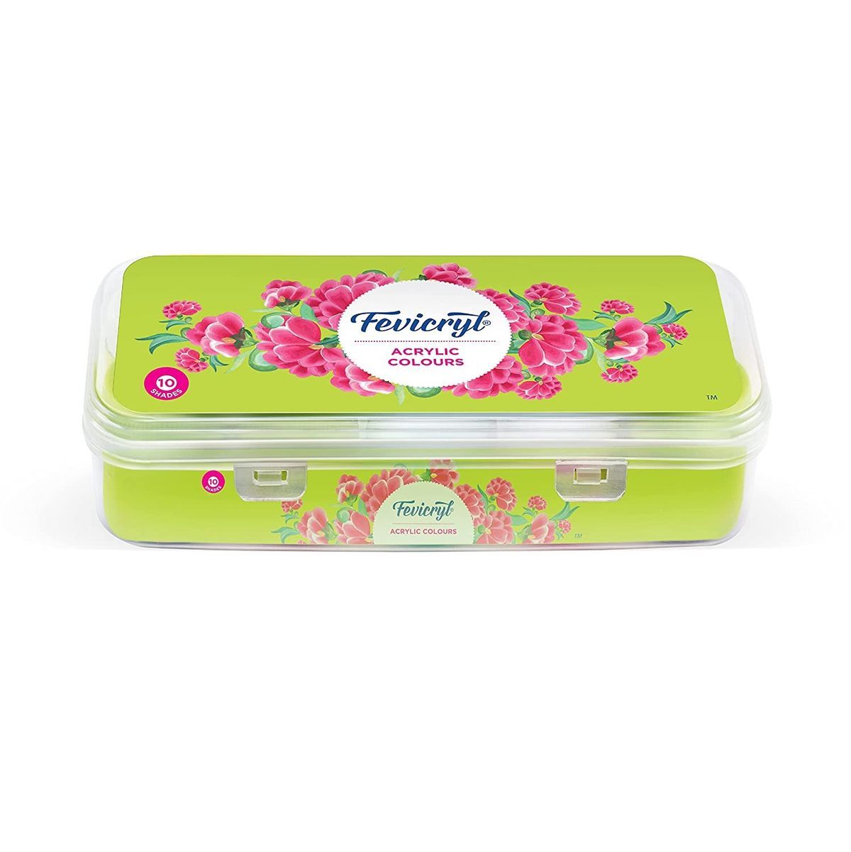 Fevicryl Acrylic Colours Sunflower Kit (10 Colors X 15 Ml)