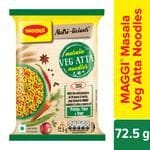 Maggi Nutri-Licious Masala Veg Atta Noodles - Herbs & Spice Blend, Iron & Fibre Rich, 72.5 G Pouch(Savers Retail)