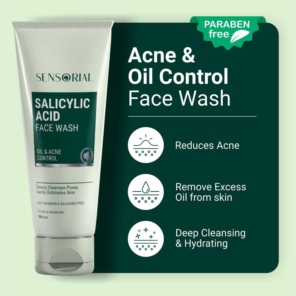 Sensorial Salicylic Acid Facewash for Acne Control & Oily Skin 100 ml