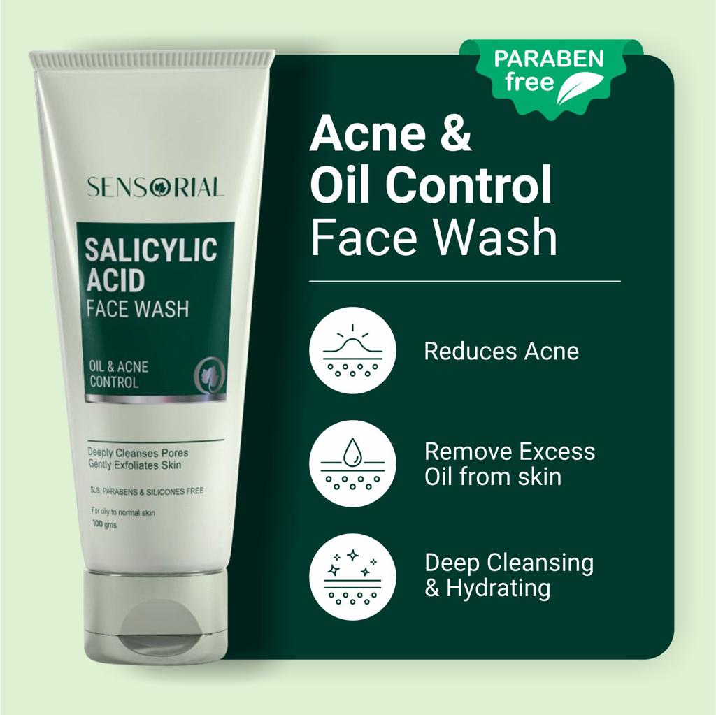 Sensorial Salicylic Acid Facewash for Acne Control & Oily Skin 100 ml