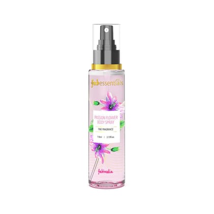 Fabessentials Passion Flower Body Spray | Fine Fragrance for Refreshing, Energising & Rejuvenating Skin All-Day Long - 110 ml