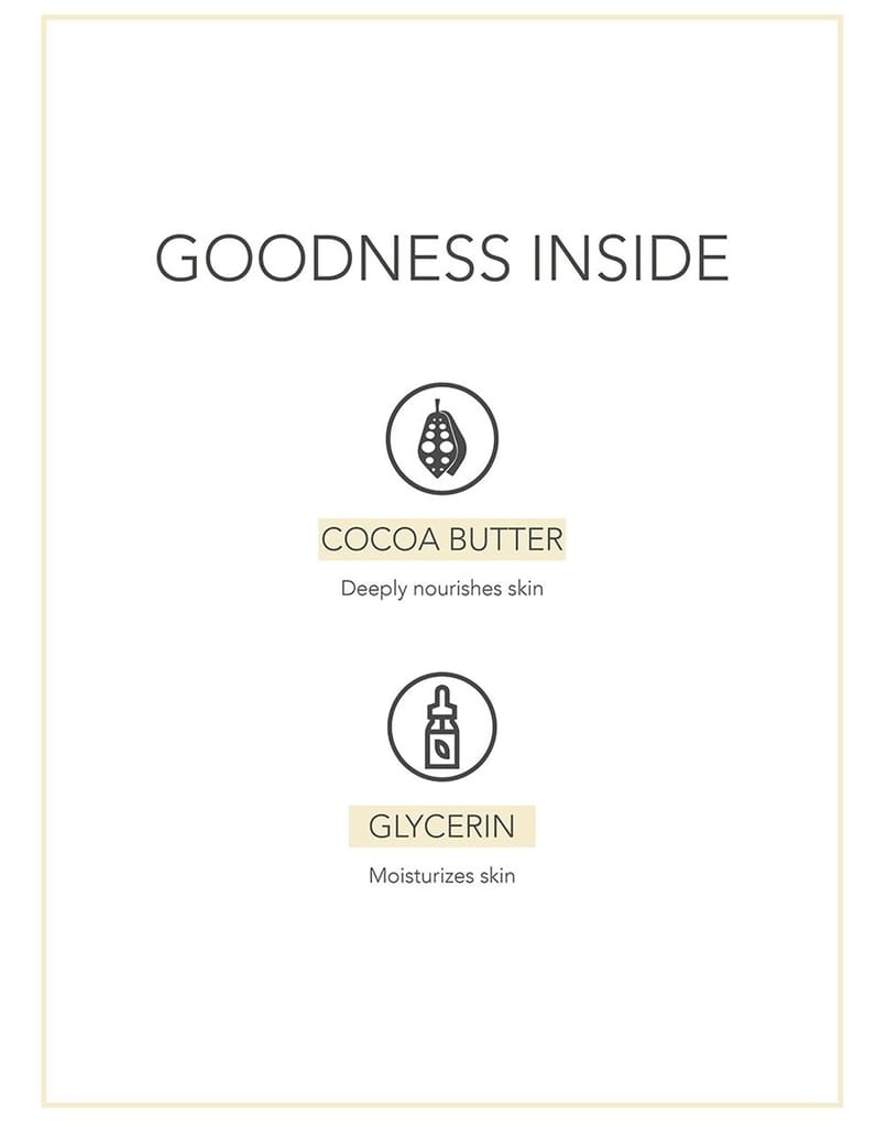 Fabessentials Cocoa Butter Glycerin Bathing Bar | with Castor Oil| for Cleansing, Nourishing and Rejuvenating Skin | Vegan & Toxin Free - 100 gm