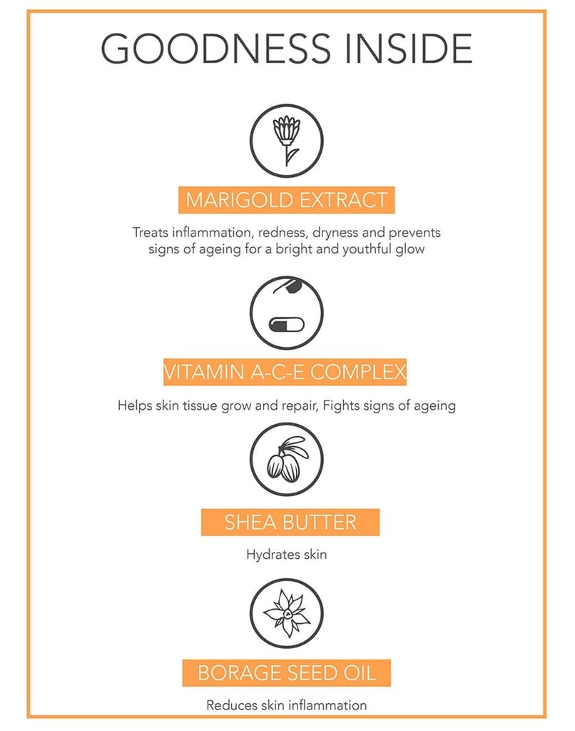 Fabessentials Vitamin E Calendula Daily Moisturizing Cream SPF 30 PA++++ | infused with Marigold, Shea Butter, Borage Seed Oil & Vitamin A-C-E Complex | gives UVA & UVB Protection |Dermatologically Tested | for Normal to Dry Skin - 100 gm