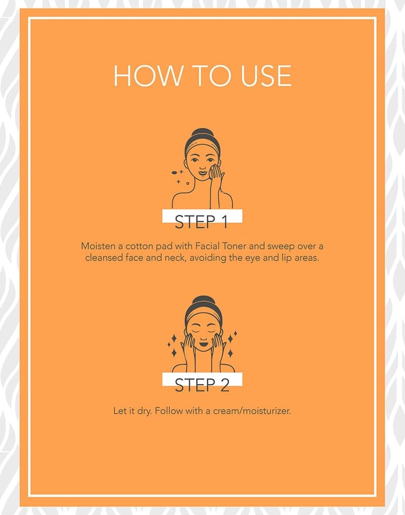 Fabessentials Vitamin C Citrus Fruits Face Toner | with Lactic Acid & Glycolic Acid | for Toning & Brightening | Locks Open Pores to Prime & Prep Skin to Receive & Retain Moisture - 110 ml