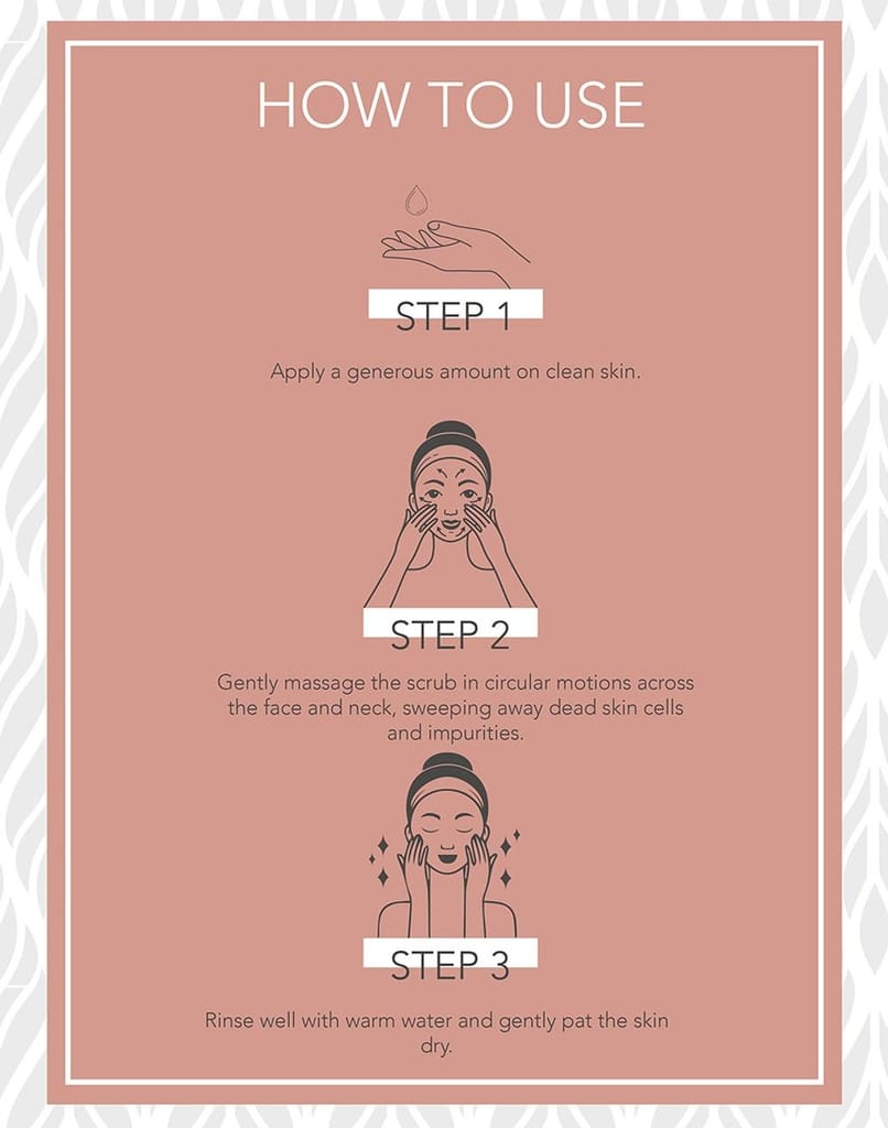 Fabessentials Saffron Sandalwood Cranberry Face Scrub | with Cranberry Seeds for Antixoidant Protection, packed with skin improving Vitamins A, C, E, K that helps boost skin elasticity | for Tan Removal, Brightening and Glow Boosting - 100 gm