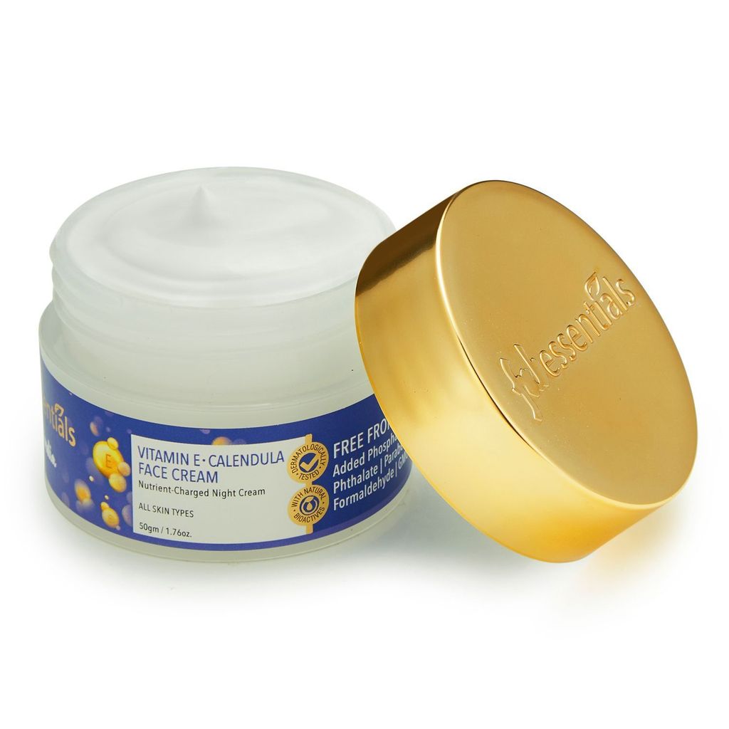 Fabessentials Vitamin E Calendula Night Cream | Nutrient Charged along with Natural-Moisturising Factor | Reduces Signs of Ageing, Fine Lines & Wrinkles for Nourished & Younger Looking Skin - 100 gm