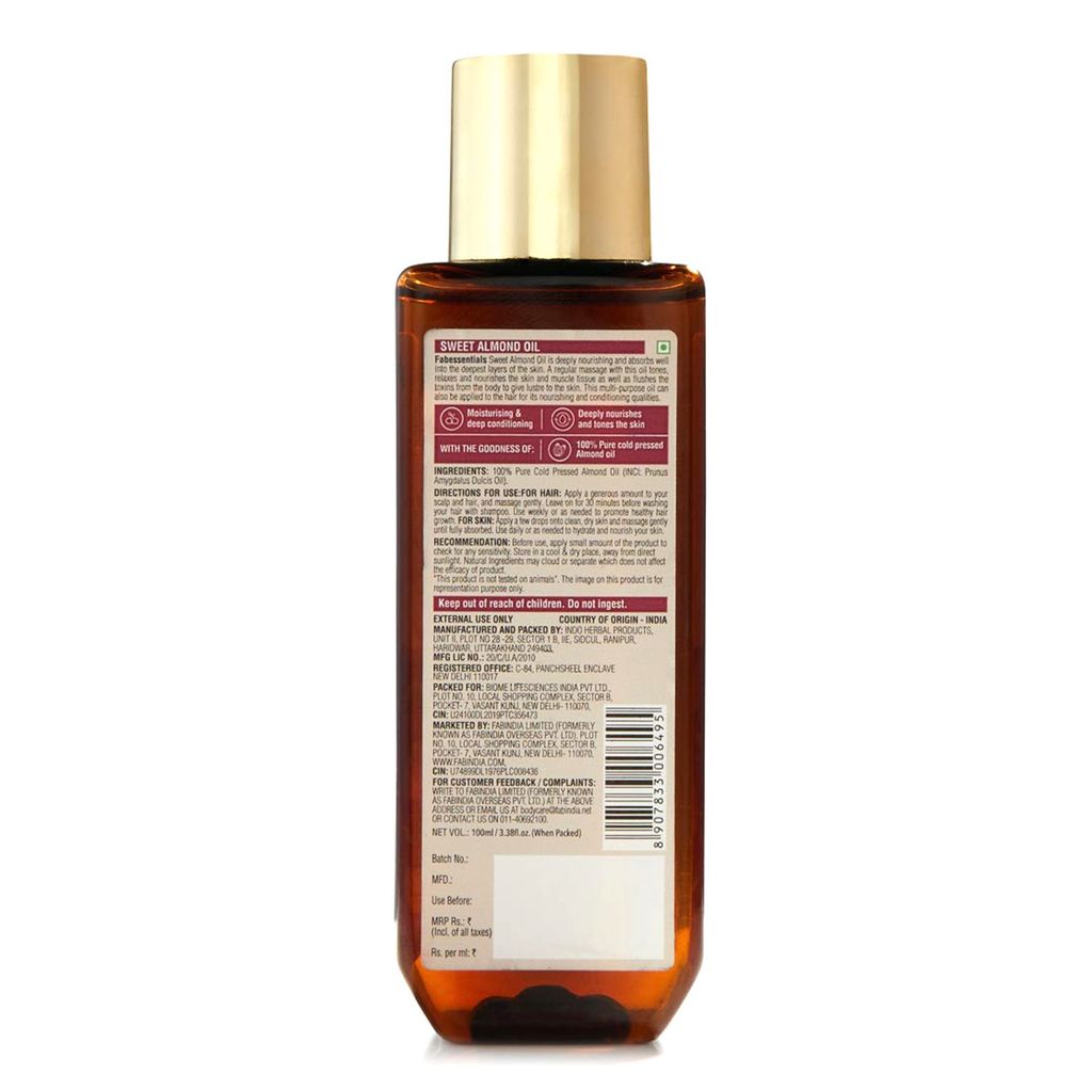Fabessentials Sweet Almond Oil - 100 ml